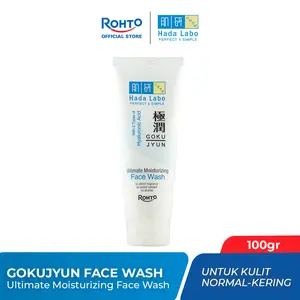 Hada Labo Gokujyun Ultimate Moisturizing Face Wash 100 ml - Sabun Cuci Muka