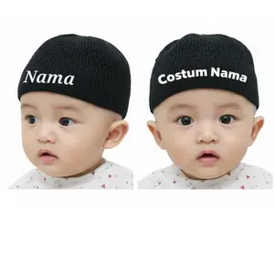 Peci Bayi Newborn Rajut 0-2 Tahun Request nama Peci Anak Free Bordir Nama Dan Polosan Bordir Nama Kopiah Muslim Lembut Nyaman Songkok