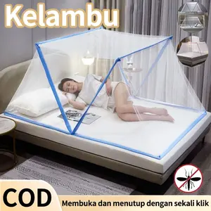 Kelambu Tidur/Kelambu Tenda Lipat/Anti Nyamuk Kelambu Lipat Tidur Portable Kelambu Kotak