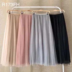 ROK TUTU MAXI SKIRT MAX BB 65kg Melar Fit Karet Nyaman Panjang Pendek Wanita Casual