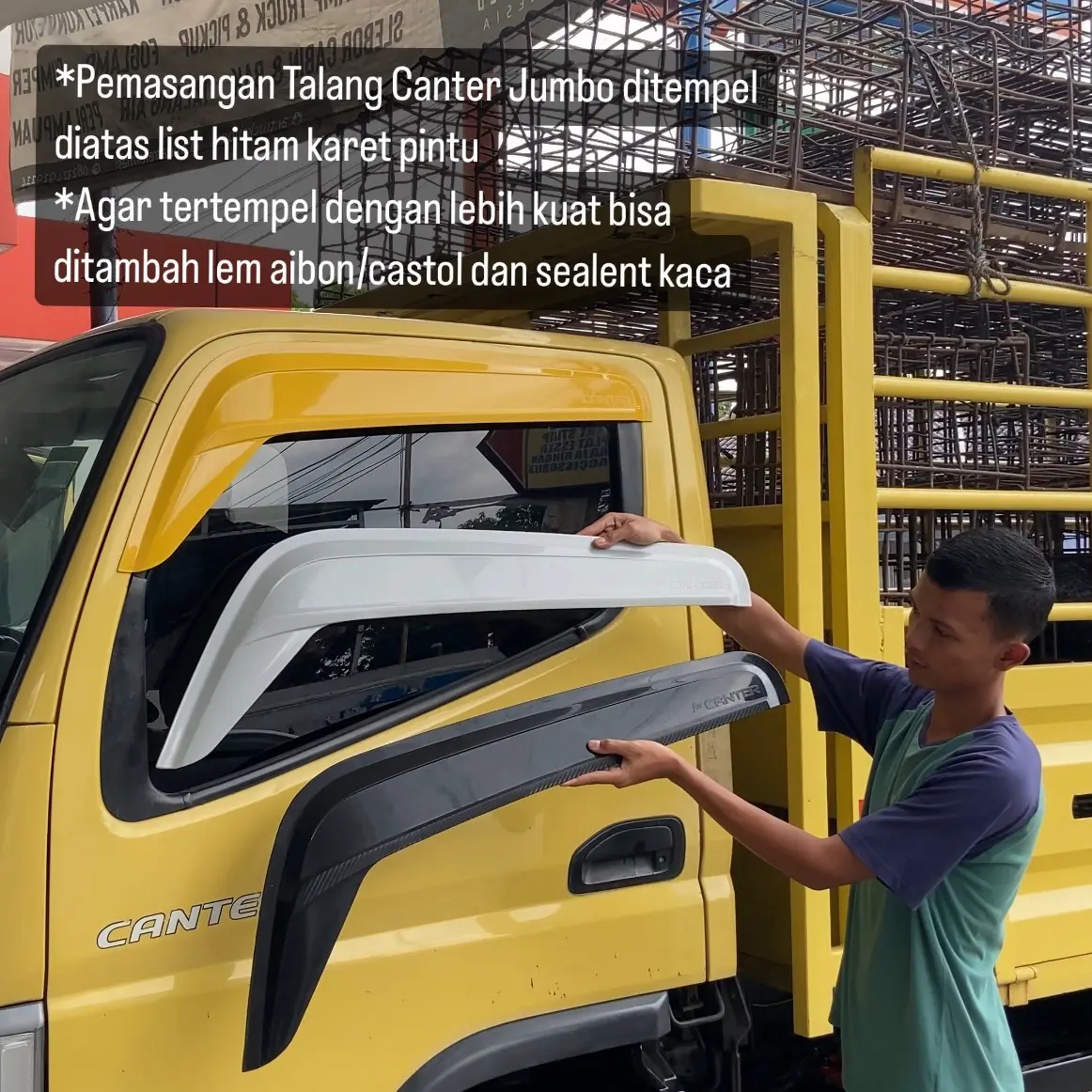 Talang Canter Model Giga Jumbo Lentur 1set kiri kanan