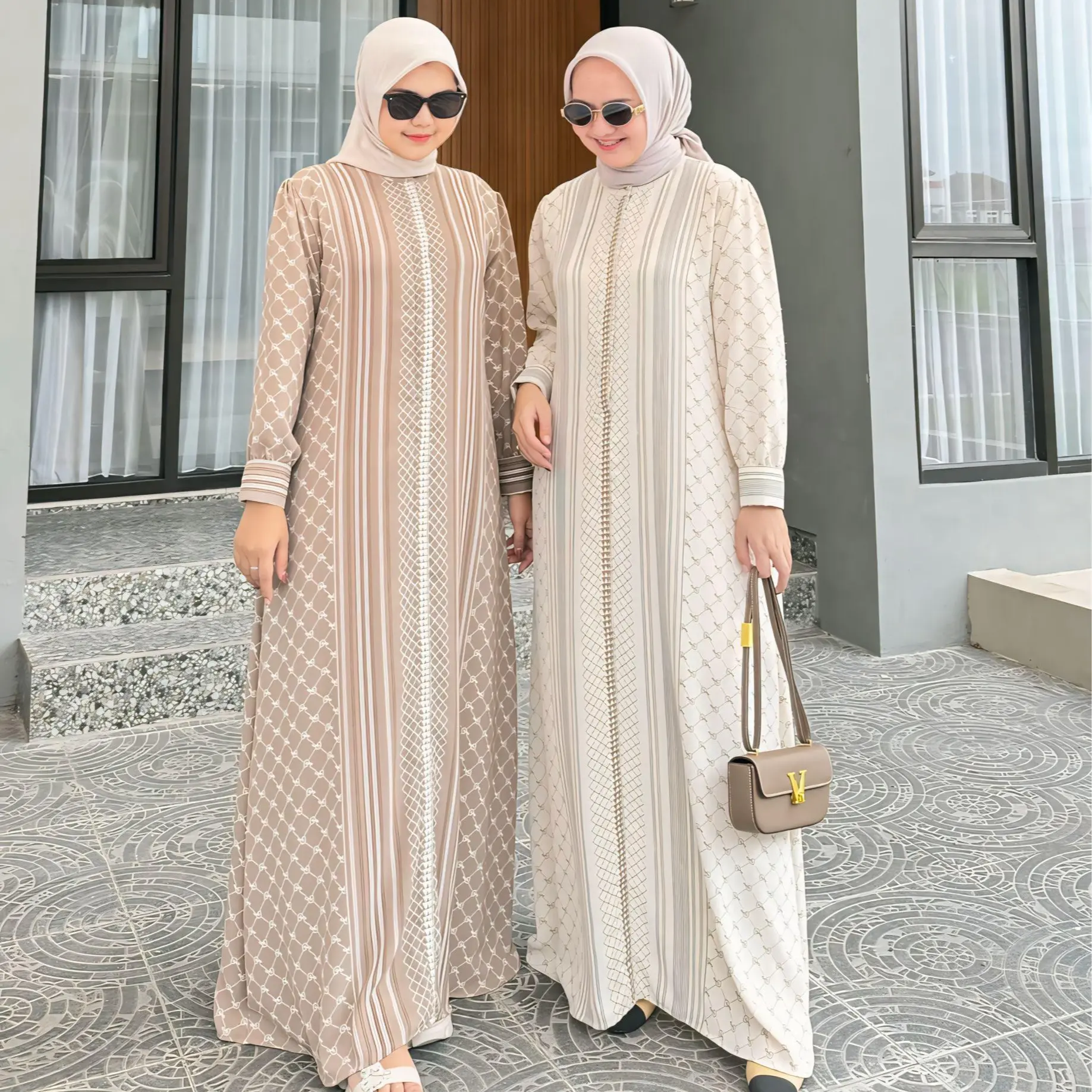 Pamungkas Gamis Inara Motif Bonita Premium Inara Dress Elegant