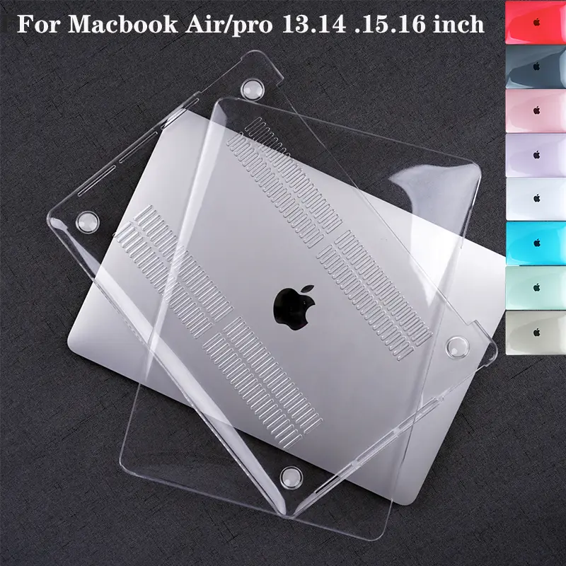 Transparent hard case for MacBook Air M3 A3113 A3114 A2941 13.6 M2 A2681 P14 M4 A3401 A2442 gloss cover compatible with macbook  Air  Pro13 (M1 , 2020) A2337/A1932/A2179 A2338 A2779