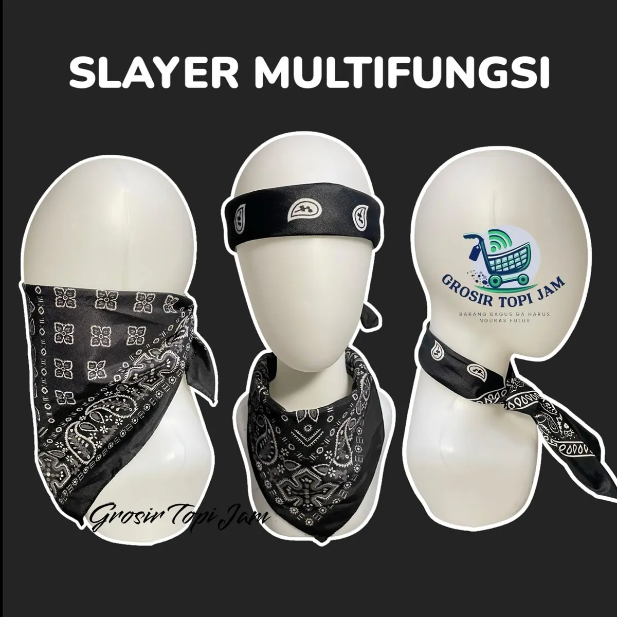 FLASH SALE BANDANA SLAYER MOTIF BATIK MASKER SKENA UNISEKS BAYAR DITEMPAT SYAL SELENDANG ANAK DAN DEWASA TERMURAH KAIN