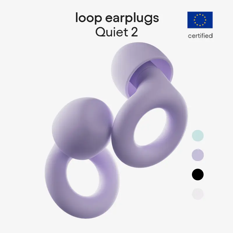 Loop Quiet 2 Ear Plugs – Ultra-Comfy Reusable Noise-Reducing Earplugs for Sleep, Deep Focus, Travel, Noise Sensitivity | Flexible Hearing Protection | Customizable Fit | 24dB (SNR) Noise Reduction