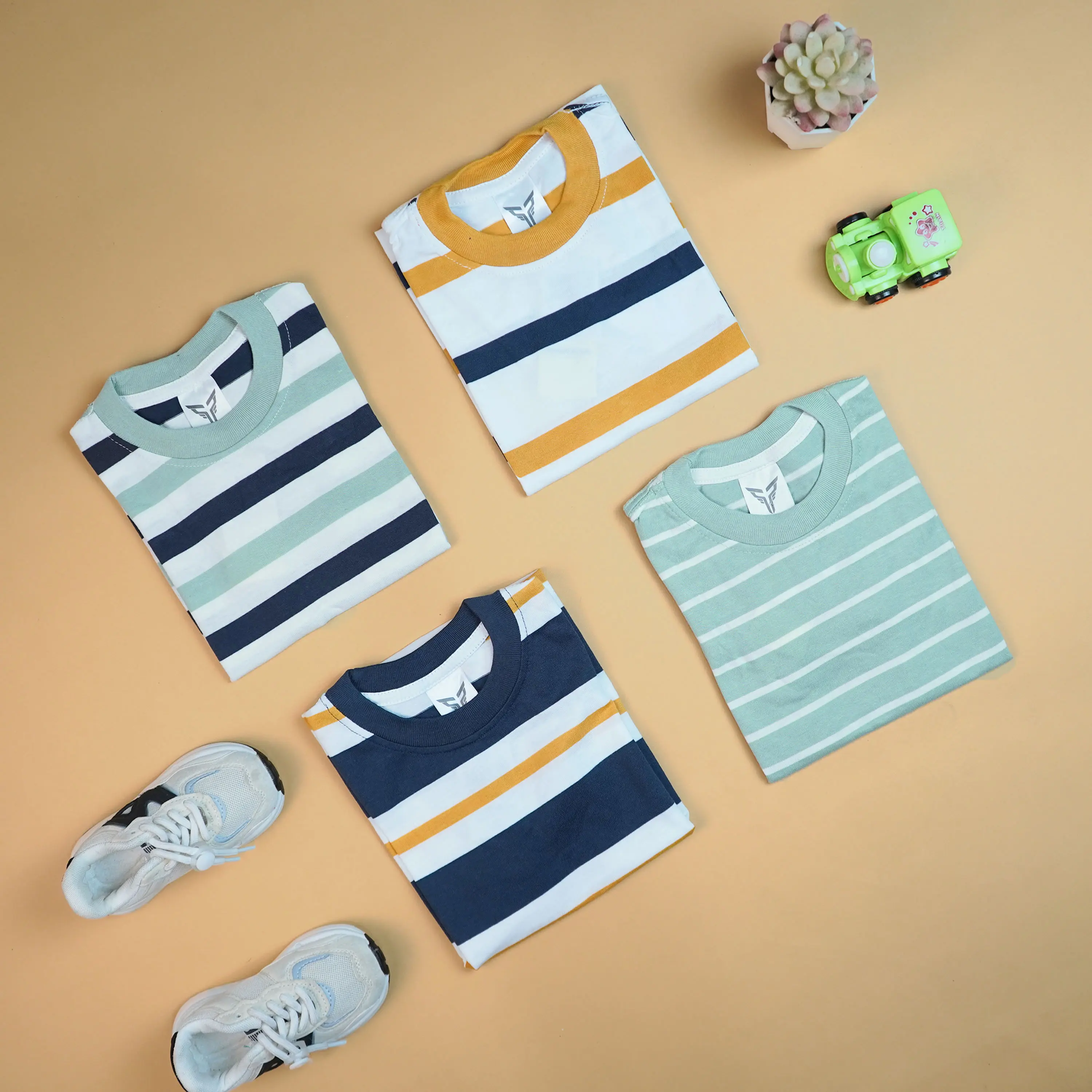 BRAVEKIDS -  BISA COD BROADSTRIPE KAOS SALUR COTTON COMBED 24S PREMIUM