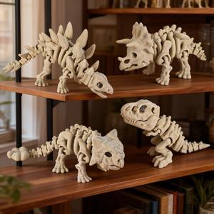 Modelo de esqueleto de dinosaurio jurásico, estatua de hueso de dinosaurio, perfecto para paleontología, decoración de escritorio para el hogar y la oficina