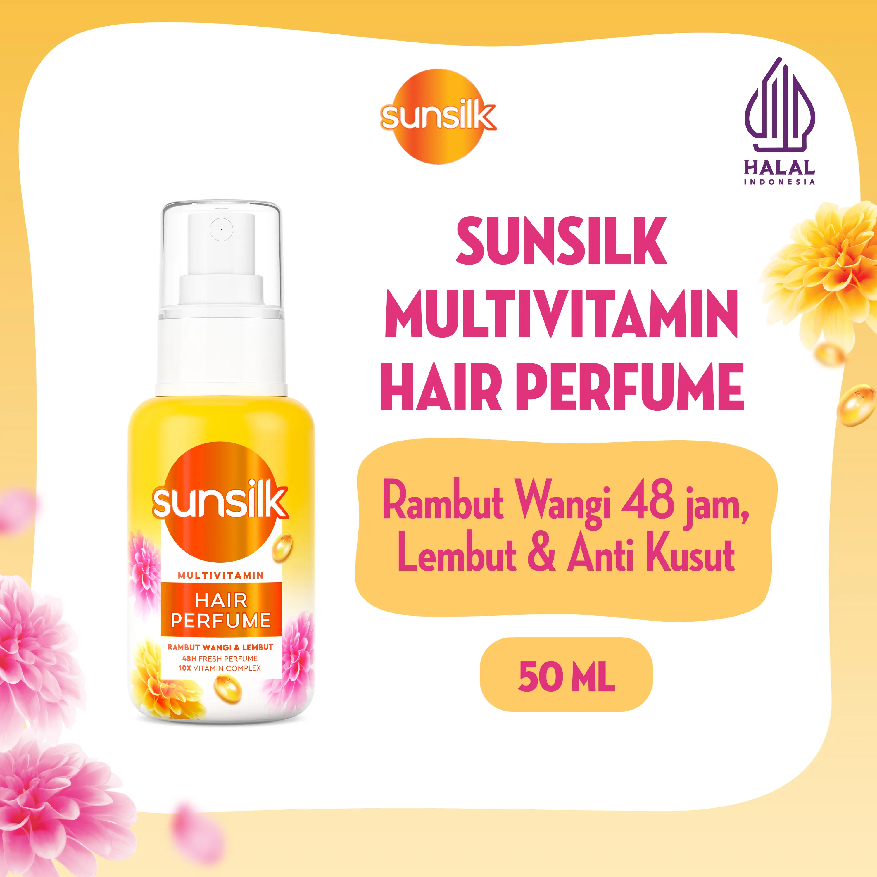 Sunsilk Silky Glossy Hair Perfume 50ml