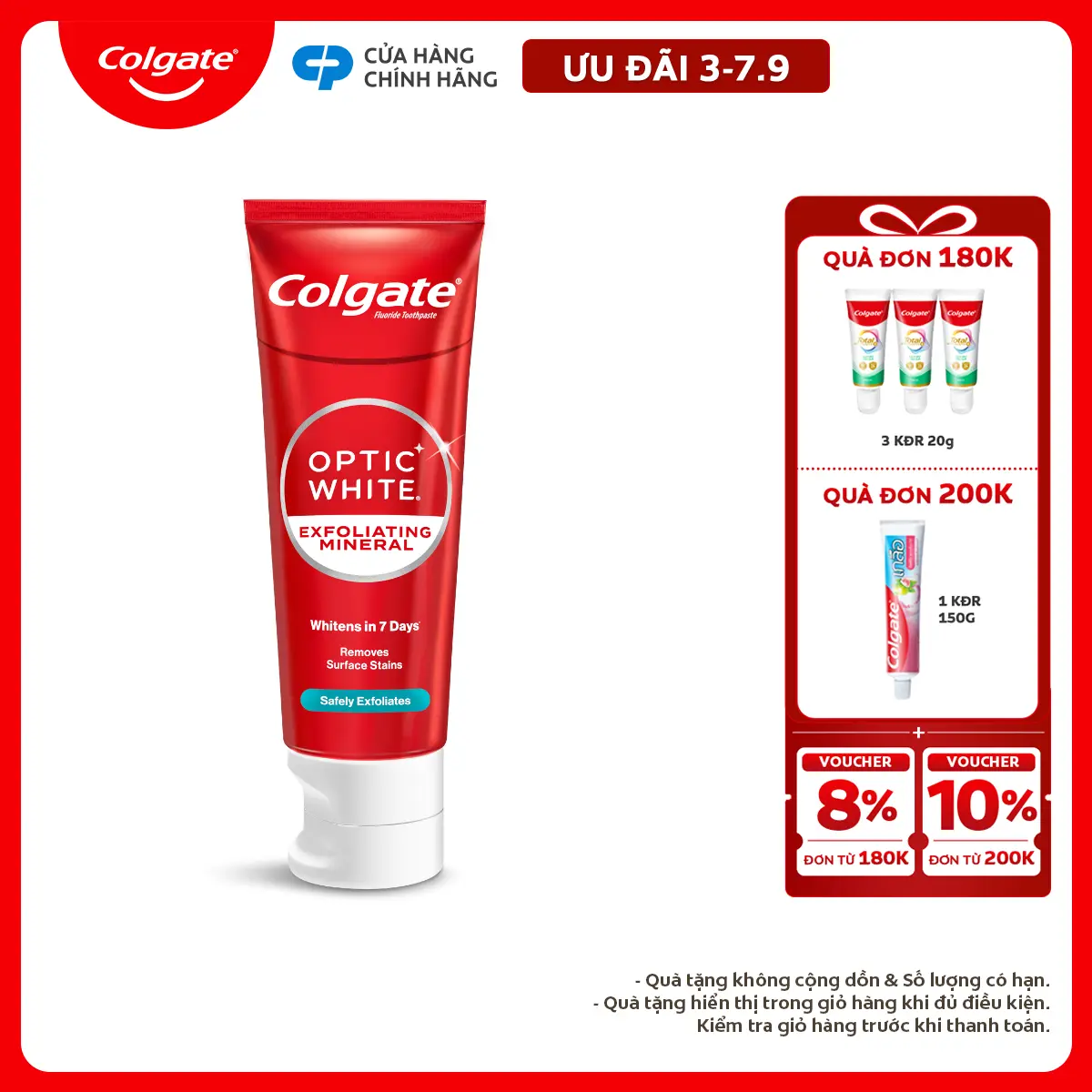 Colgate Optic White Exfoliating Mineral