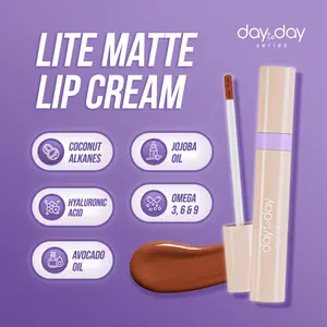 Implora Day To Day Lite Matte Lipcream Ringan Melembapkan Hyaluronic Acid Lipstick Bibir Gloss Lipstik