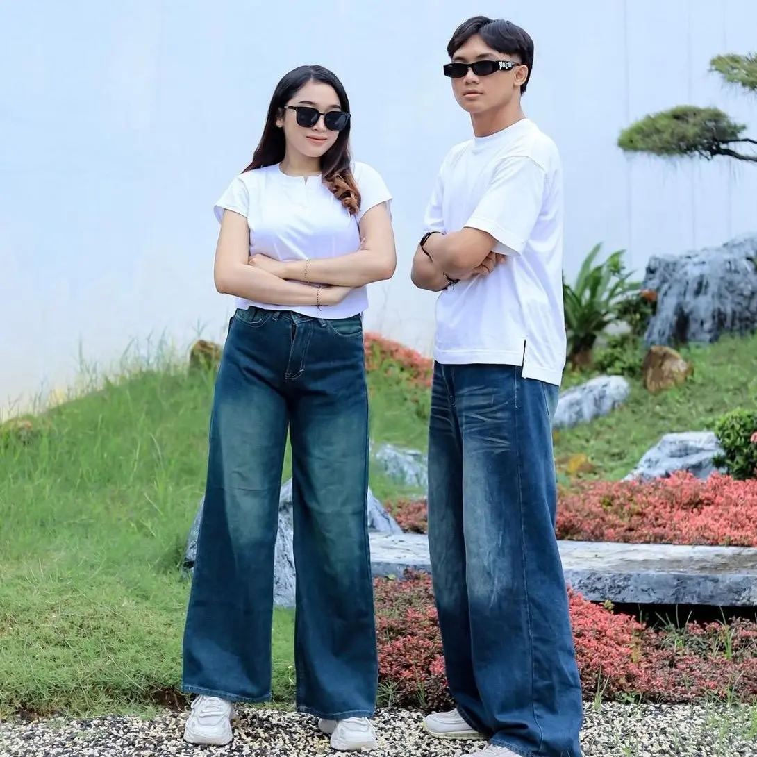 (UNISEX) Highwaist Oversize Baggy Loose Weekend Jeans KOREAN BAGGY STRAIGHT JEANS