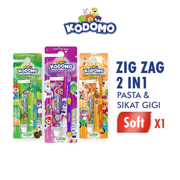 Kodomo Sikat Gigi 2in1 Zigzag