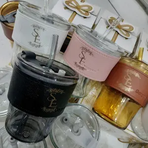 souvernir gelas sedotan isi10 tumbler Souvenir Bottles Kaca