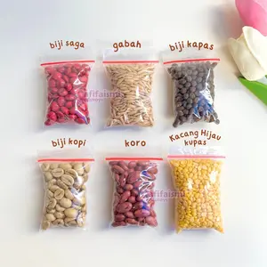 Bahan Kolase Prakarya Anak Biji bijian - Biji-bijian Ecer Satuan TERLENGKAP - Toys