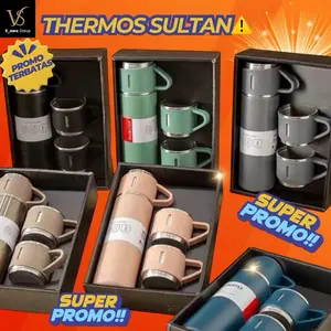 (1SET LENGKAP) THERMOS SULTAN PREMIUM BUSSNIES PLUS CANGKIR SET TERMOS DAN CANGKIR