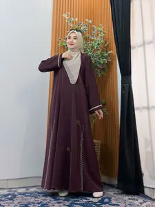 Abaya Hazzem - Gamis Terbaru Lebaran 2026 - Anti UV - Busana Muslim Mewah Wanita Dewasa Remaja Syari