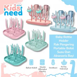 Rak Pengering Botol Dan Gelas Bayi/Baby Bottle Holder Portable