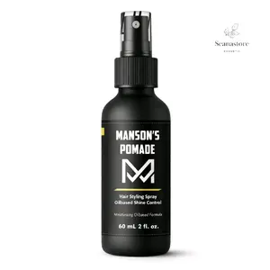 Manson's Pomade Hair Styling Spray 60ml | Oilbased Shine Control Spray Rambut Pria