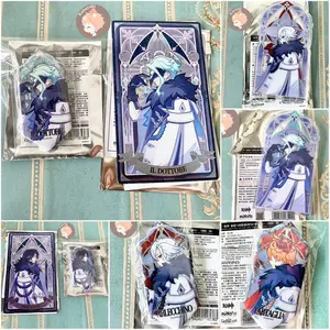 [Selected] OFFICIAL Fatui harbingers card collectibles badge pin genshin impact harbinger merch merchandise dottore il pantalone the regrator photocard pc cards original childe tartaglia standee stand capitano arlecchino