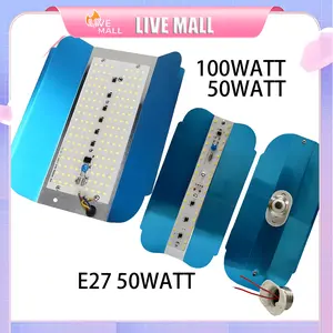 LAMPU JALAN 50W 100W PJU LED SUNLAMP SOROT OUTDOOR PENERANGAN STREET LIGHT/ LAMPU JALAN LED CAHAYA PUTIH PENERANGAN STREET LIGHT