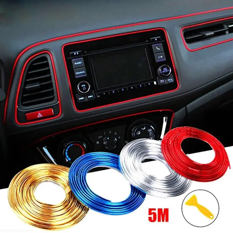 5M Adhesive Strips for Car Interior Decoration Molding Styling Auto Accessories