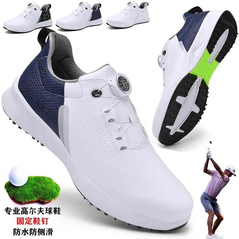 Golf Shoes Men Golfer Sport Sneakers Women Golf Professional Non Slip Golfing Training Shoes Outdoor Comfortable Walking Shoes Waterproof