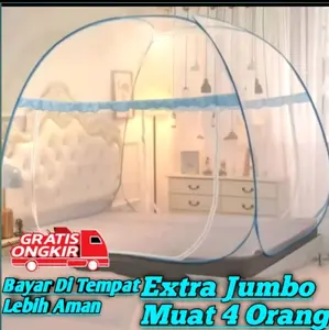 kelambu anti nyamuk jumbo uk 200×200bisa di lipat