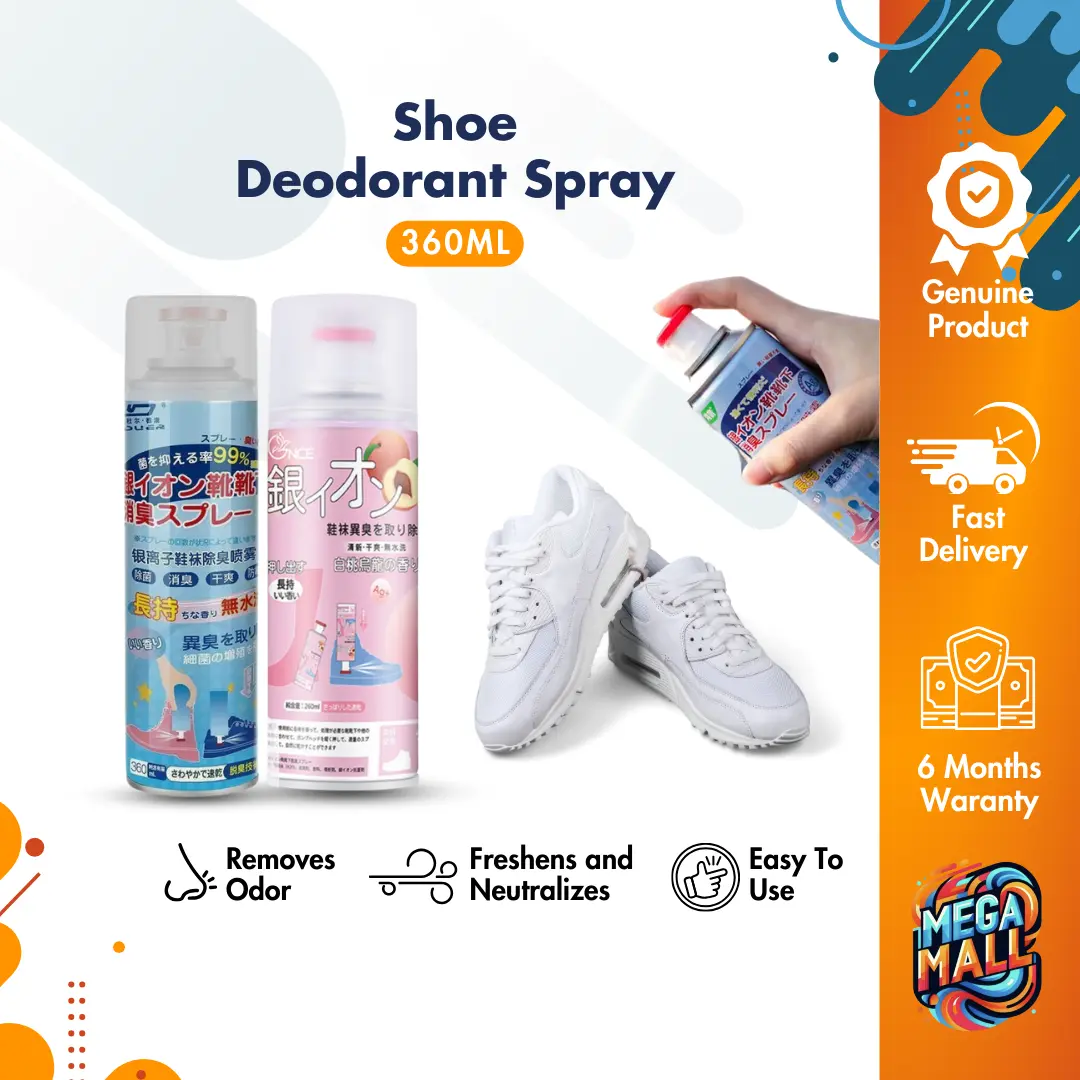Shoes Deodorant Spray Antibacterial Shoe Cleaner Spray Odor Remover