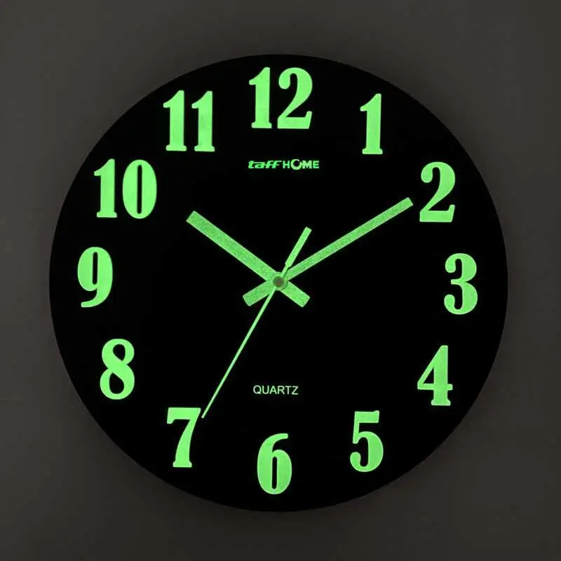 COD Jam Dinding Bulat Quartz Luminous Glow in The Dark 30CM - Win30
