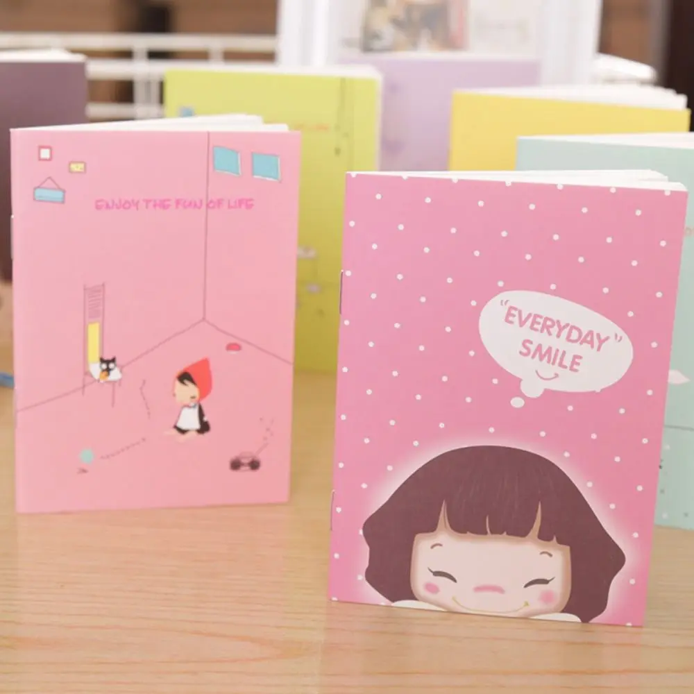 Portable Mini Cartoon Mini Notepad Paper Soft Cute Notebook Cute Creative Pocket Stationery