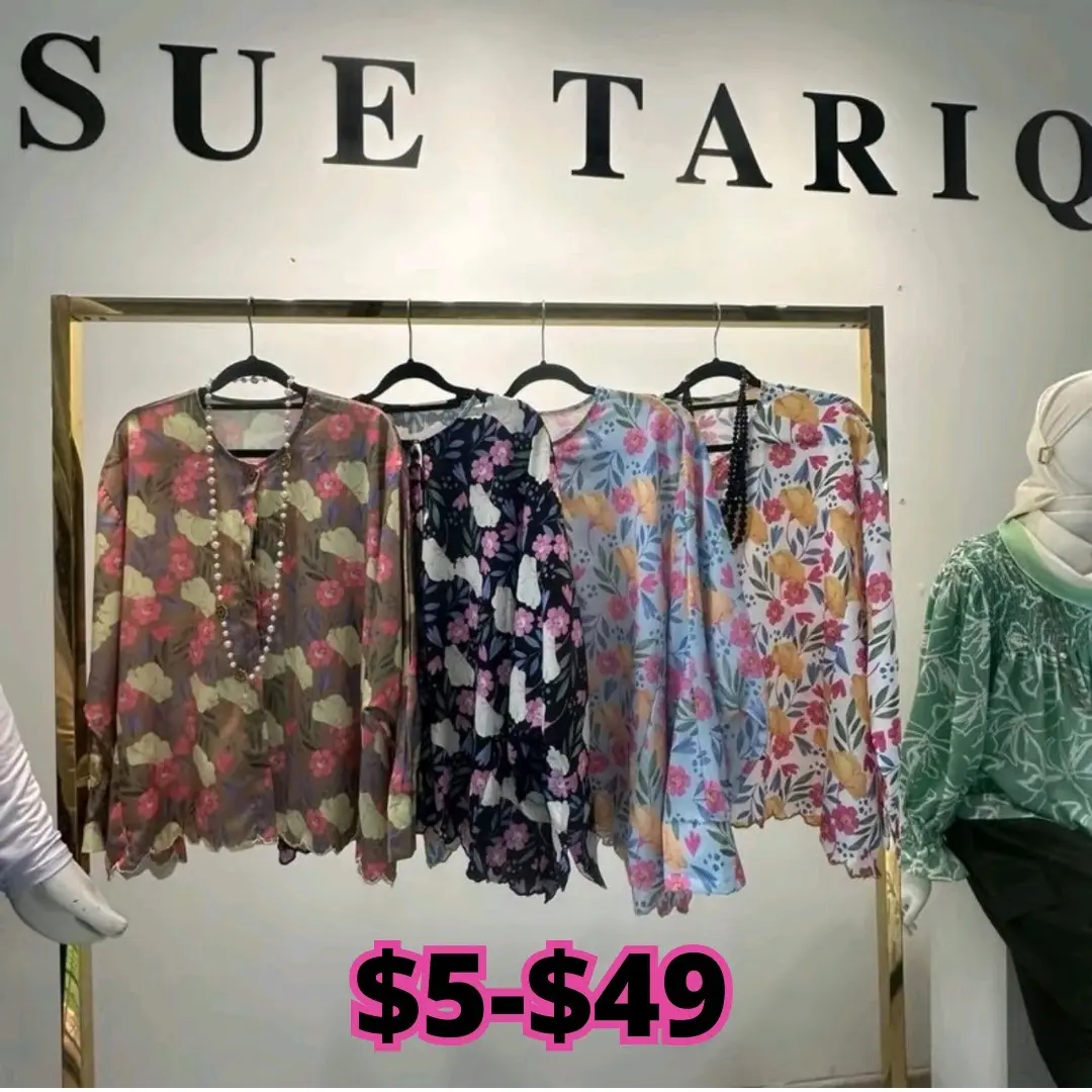 Blouse Chiffon Lock Live Floral Sue Tariq