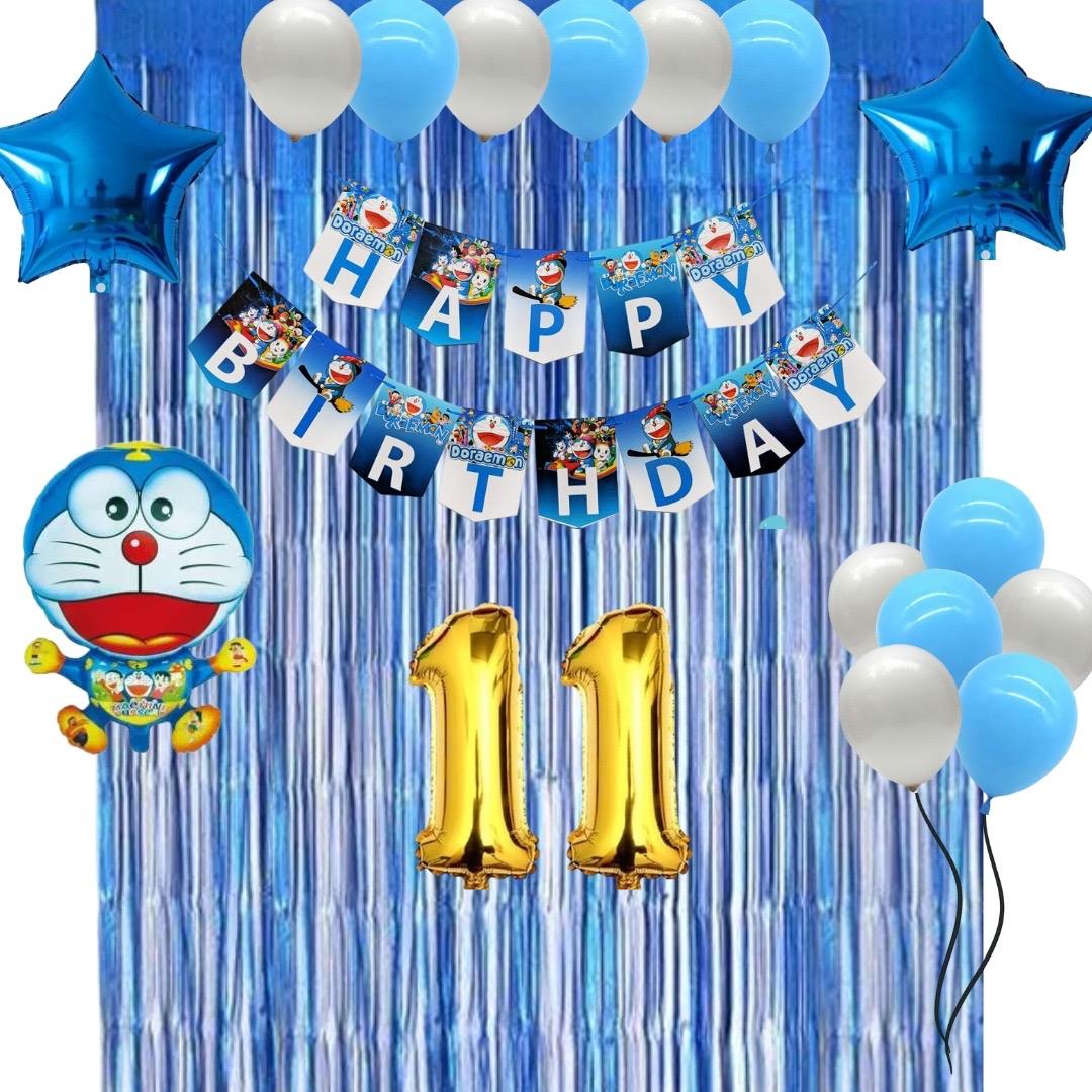 Paket Set Dekorasi Happy Birthday Doraemon