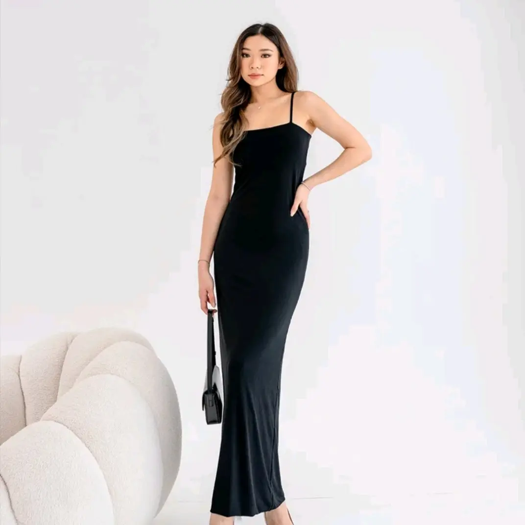 MAXI LONG DRESS PARTY KOREAN STYLE BODYCON TERLARIS // TANKTOP  Wanita MAXI DRESS BODY FIT PREMIUM QUALITY Formal Panjang Mini