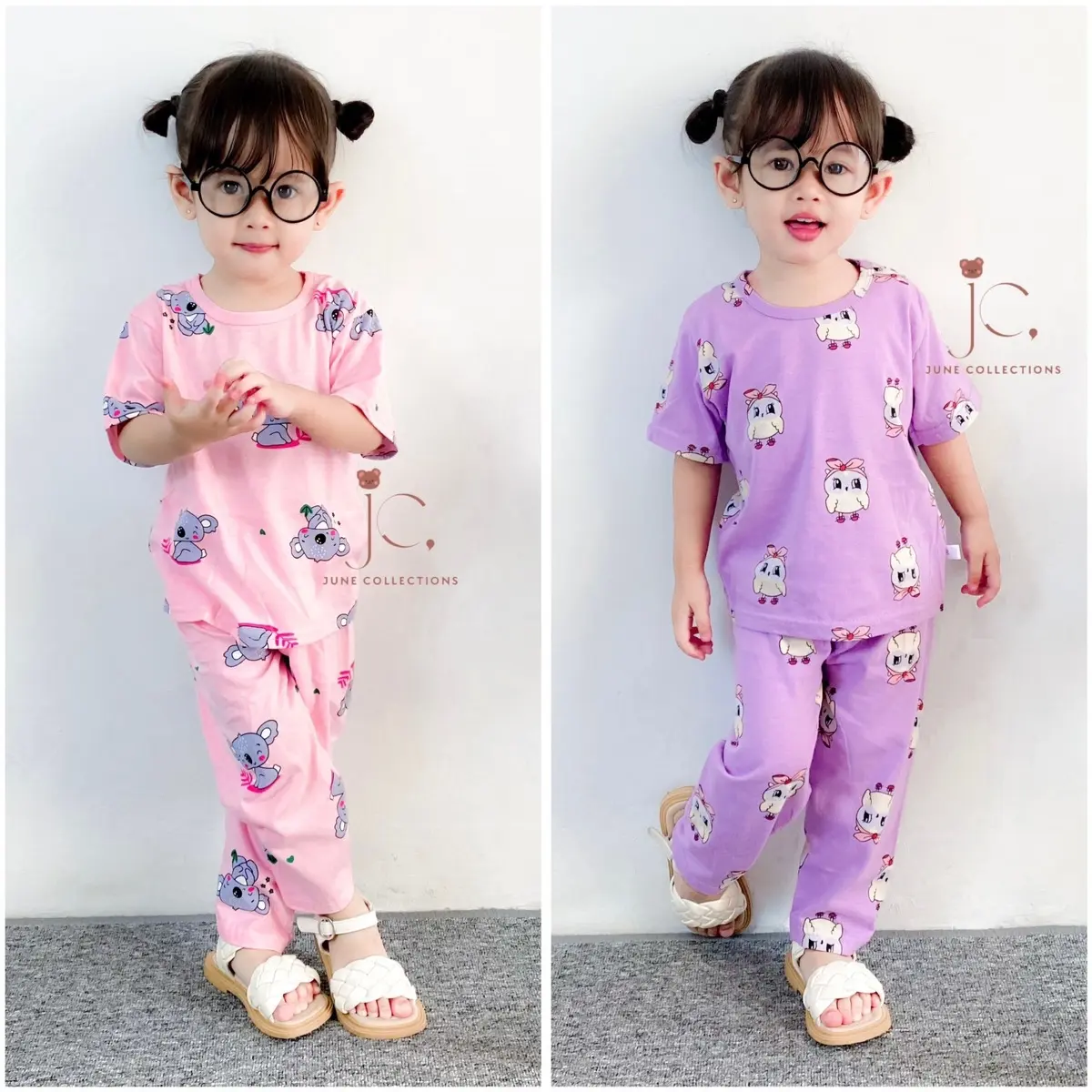 JUNECOLLECTIONS BAJU JUMPER ANAK PIYAMA ANAK LENGAN PENDEK PAKAIAN TIDUR ANAK CELANA PANJANG LENGAN PENDEK #451-457 Fashion