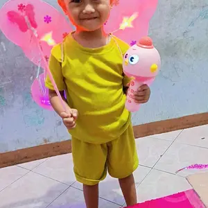 Doodoo Kostum Sayap Peri Kupu Kupu Anak Perempuan Dengan Tongkat Bando Princess