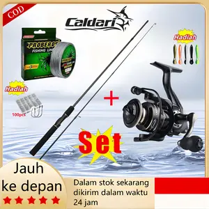 【Set Combination】Joran Pancing Reel Pancing Spinning Reel Fishing Reel Gulungan Memancing Mesin Pancing Rod Mesin Casting Murah Alat Memancing Putar Shimano Black 20kg Maximum Drag NX Series 2000-7000 Reel Pancingan Set Lengkap Umpan