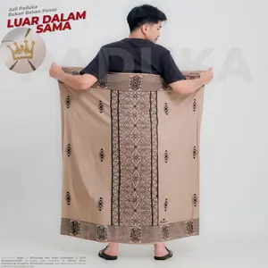 Sarung Tawon Merk Paduka [RAYON SUPER] - Batik Paduka Printing Pria Dewasa Muslim Motif Pekalongan Santri Ramadan Puasa Lebaran 2026 BUKAN 100 3  Hitam Biru Merah Abu Coklat Krem Coksu Mahogany