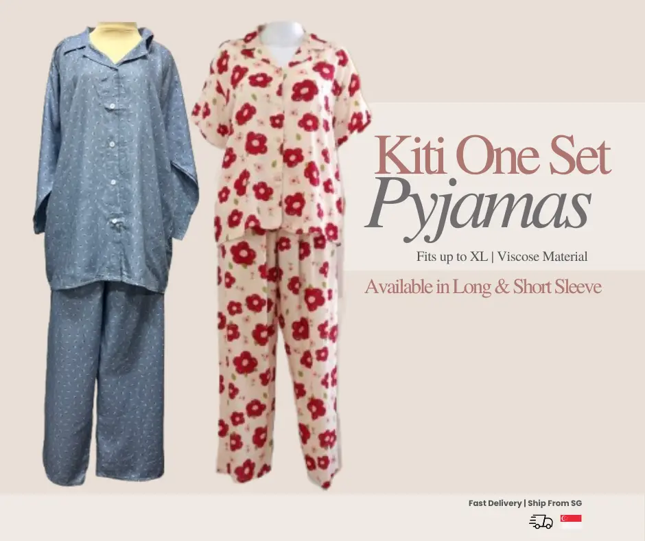 Kiti One Set Pyjamas / Sleepwear (Top & Long Pants) Top available in Long & Short Sleeve