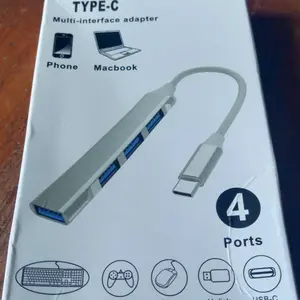 Flexcom TypeC to USB hub extender 4 in 1 multi interface adapter universal