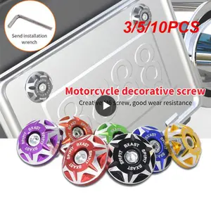 3/5/10PCS Aluminum Alloy Ghost Fire Scooter Shell Screw Cover Wear