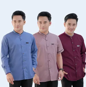 Baju Koko Pria Dewasa Muslim  Variasi Terbaru Bahan Katun Toyobo Fodu