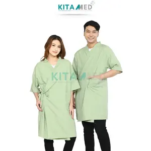 Baju Pasien Rumah Sakit Rawat Inap Model Kimono Bahan Katun Mikro Eko06