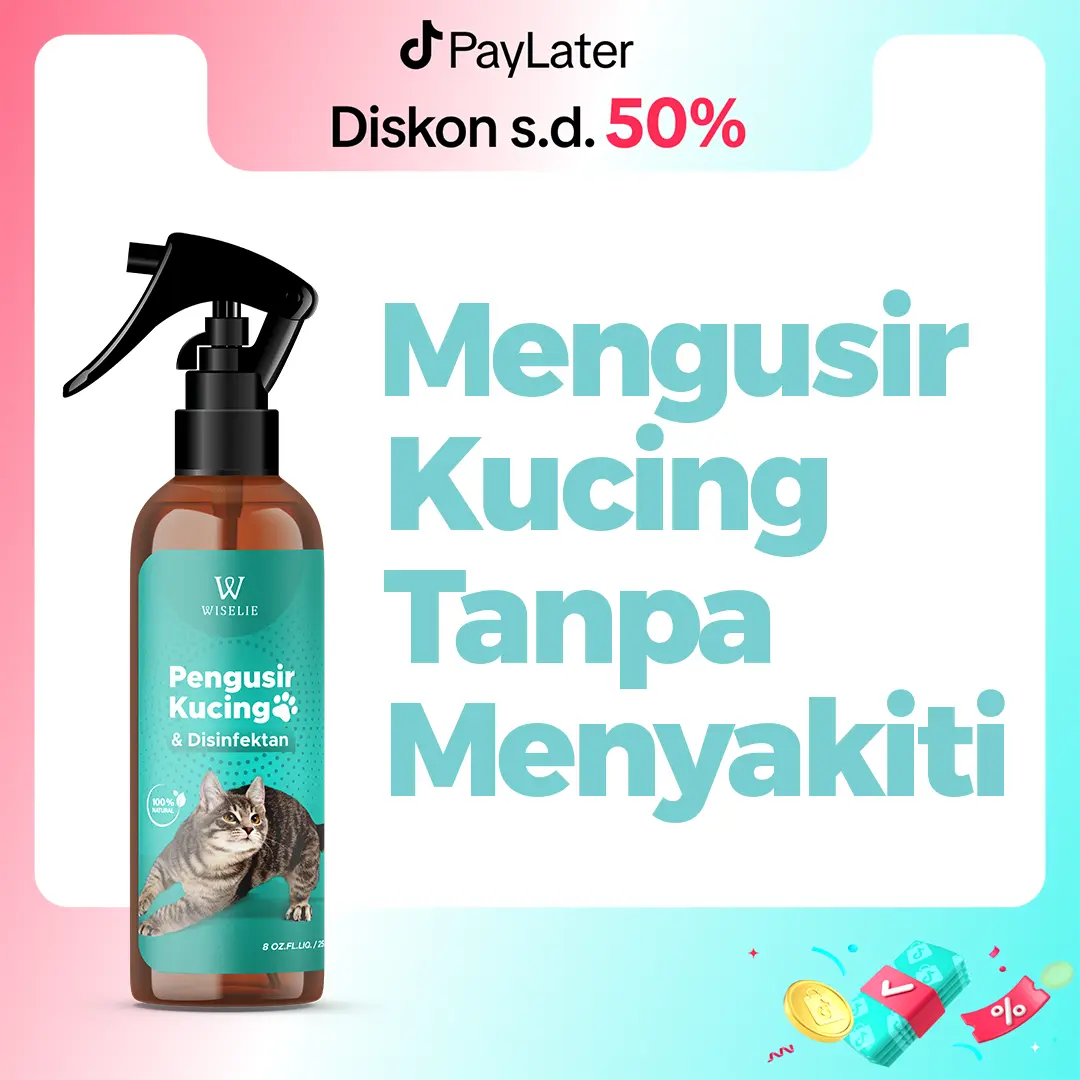 Wiselie Pengusir Kucing Bahan Alami Tidak Mengandung Racun Aman Untuk Tumbuhan Spray aman untuk Tanaman