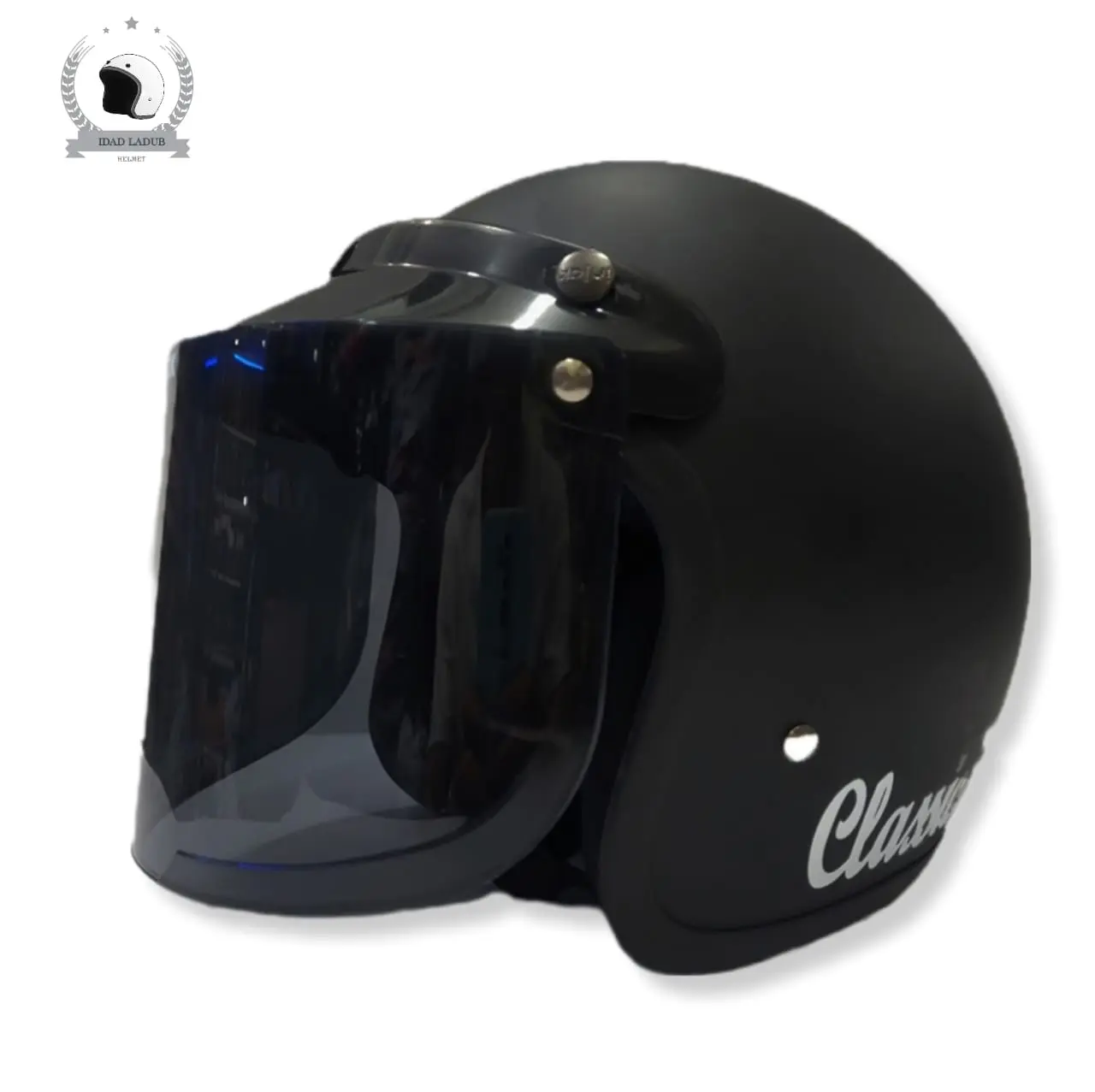 helm bogo bay dewasa simple kaca datar flat Motorcycle