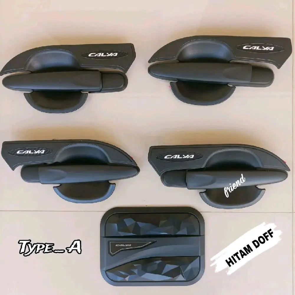 paket outer handle dan tankcover calya 2015 sampai 2026 warna hitam doff, Glossy dan carbon