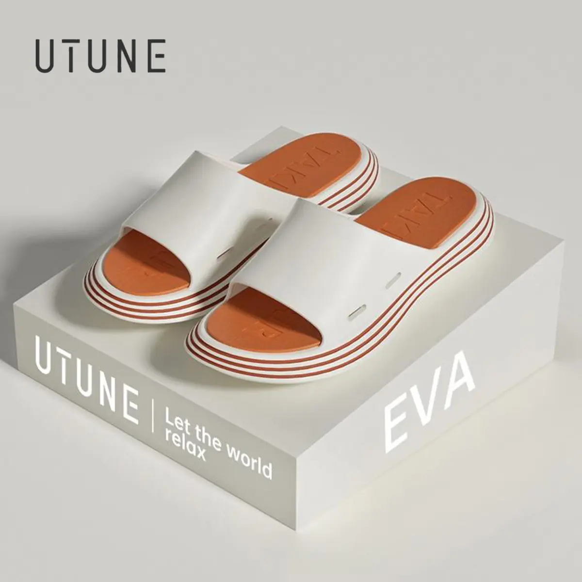 UTUNE slippers for men and women, casual slippers, outdoor and indoor, non-slip, soft, fashionable and comfortable