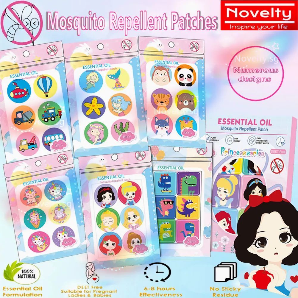 ( Local seller) Anti Mosquito Patches - DEET Free Insect Repellent for Kids' Party Goodie Bags Mosquito Stickers