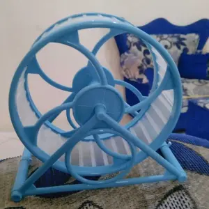 Petcho Roda Lari Hamster Anti Bising Tahan Gigitan Aman Tidak Terjepit PVC Treadmill Mainan Kecil