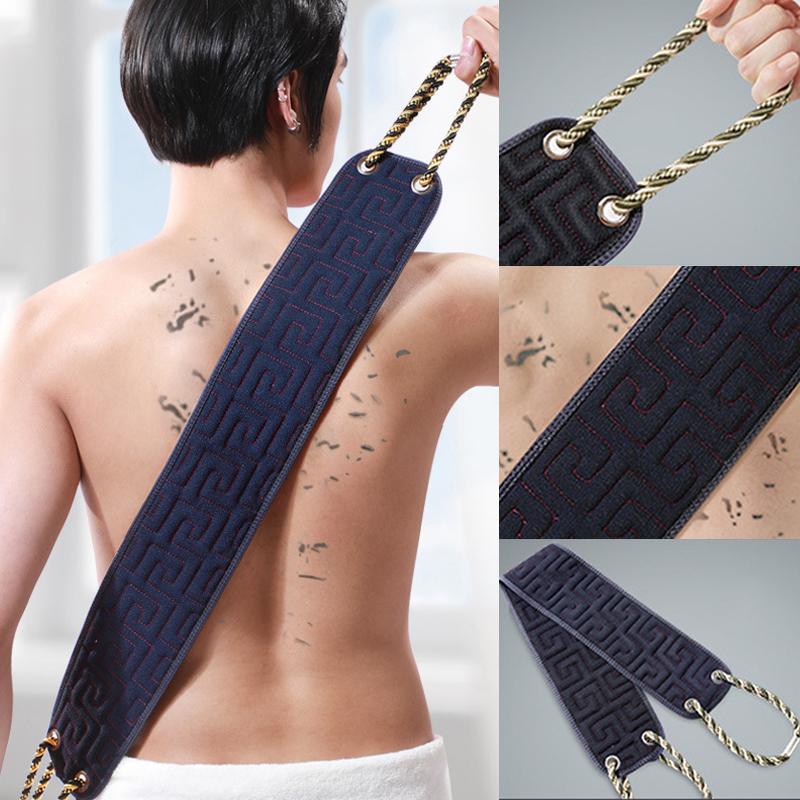 Khăn tẩy tế bào chết cho lưng, để sử dụng trong phòng Tắm, hai mặt, với tay cầm, để sử dụng trong phòng Tắm, tẩy tế bào chết toàn thân, dụng cụ tắm, để làm sạch cơ thể sâu cho nam và nữ, chăm sóc da