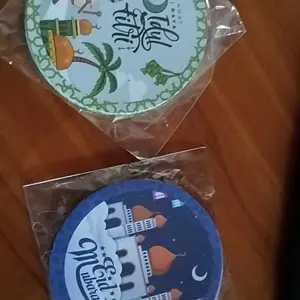 [20pcs] Sticker Bulat Label Cookies Stiker Segel Toples Lable Dus Packaging Kue Kering Ramadhan Idul Fitri Lebaran